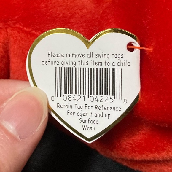 💫 Vintage 1999 Mac The Cardinal Bird Ty Beanie Baby - Picture 12 of 14